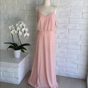 NEW DFI Pink Spring/Summer Dress w Sequin Detail
